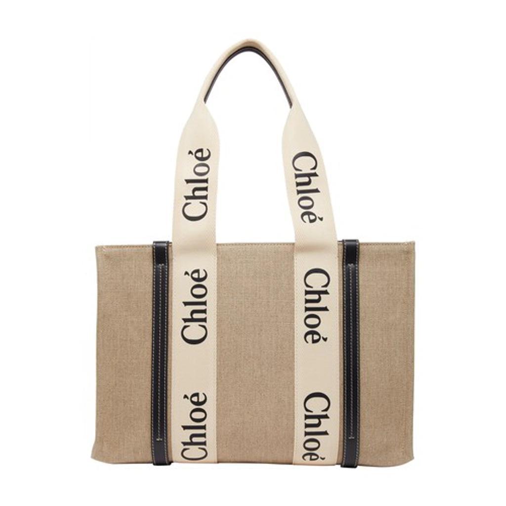 Woody Tote Bag In Beige Product Image