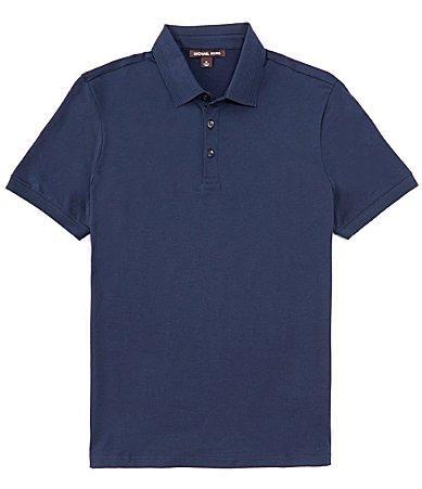 Michael Kors Mercerized Pima Cotton Modern Fit Short Sleeve Polo Shirt Product Image