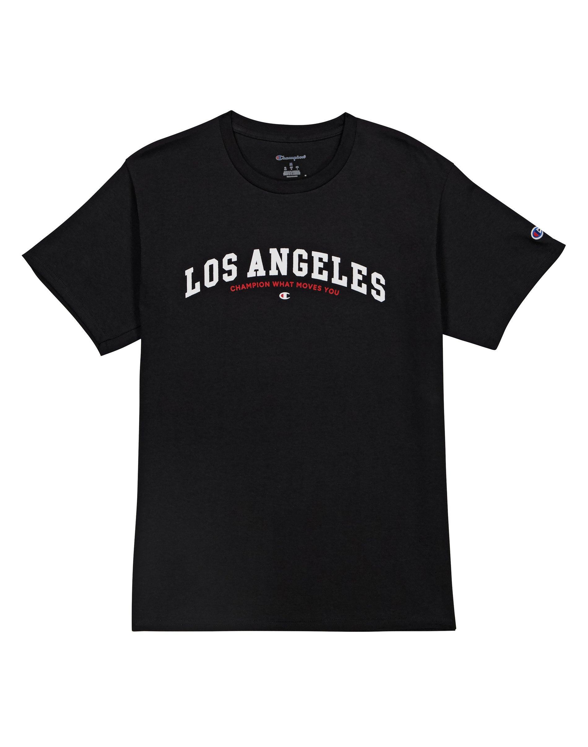 Mens Short-Sleeve T-Shirt, Champion What Moves You, Los Angeles Arch Black M Product Image