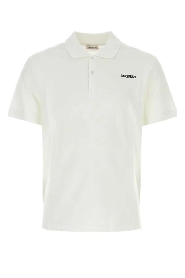 Logo Embroidered Polo Shirt In White Product Image