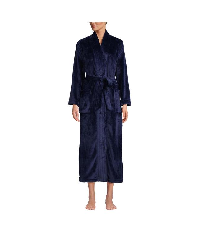 Womens Lands End Cozy Plush Long Wrap Robe Product Image