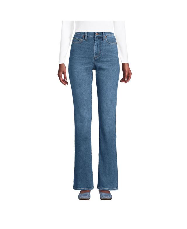 Womens Lands End High-Rise Bootcut Jeans Product Image