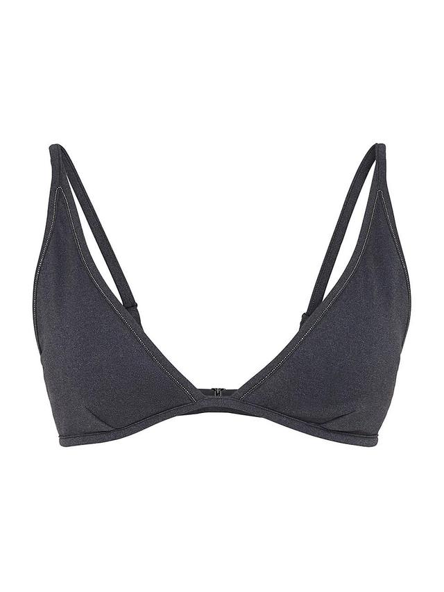 Womens Techno Jersey Bikini Top with Monili Product Image