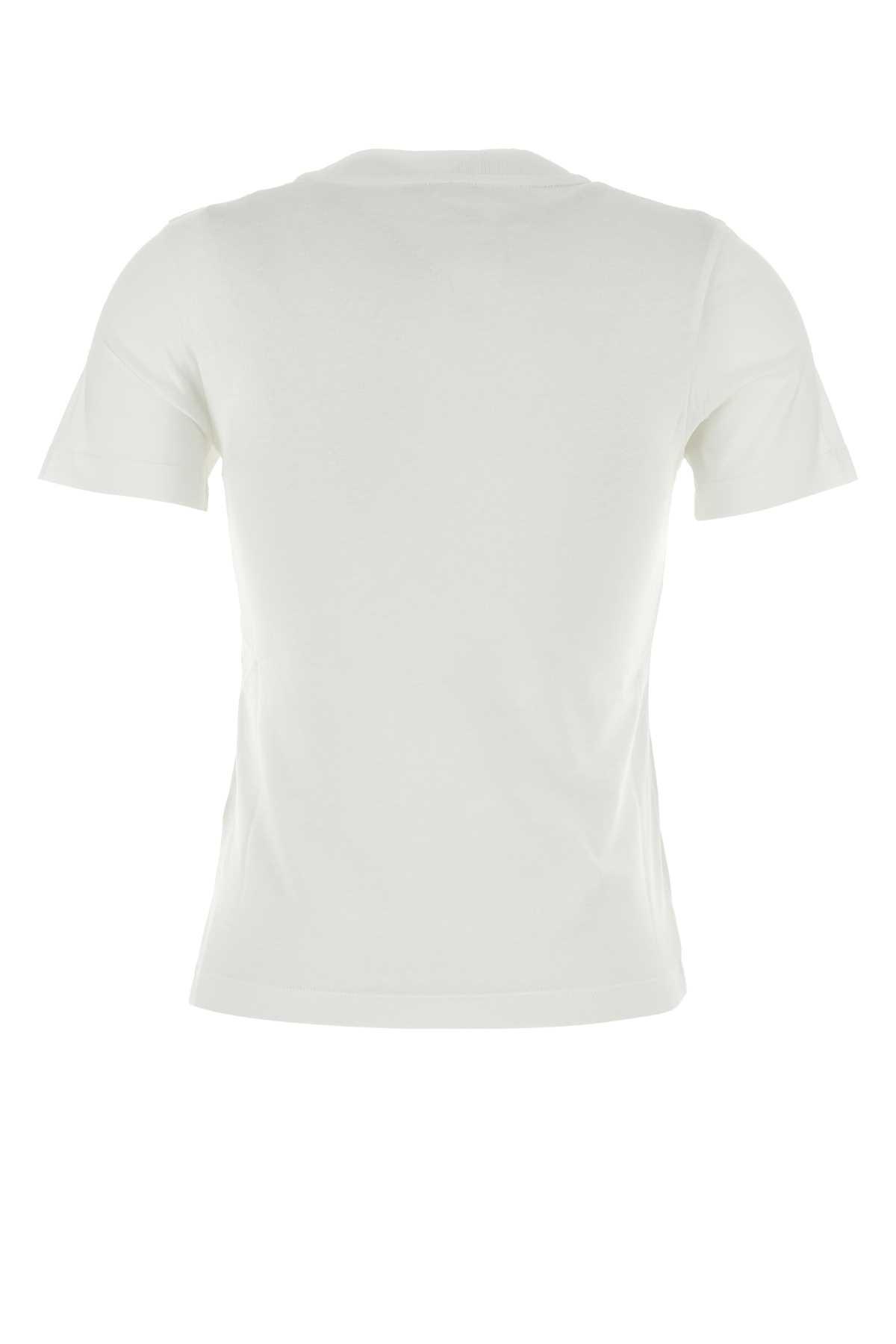 MONCLER Crewneck T-shirt In Bianco Product Image