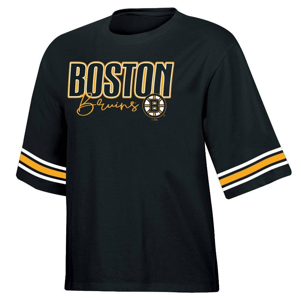 NHL Boston Bruins Womens Relaxed Fit Fashion T-Shirt Product Image