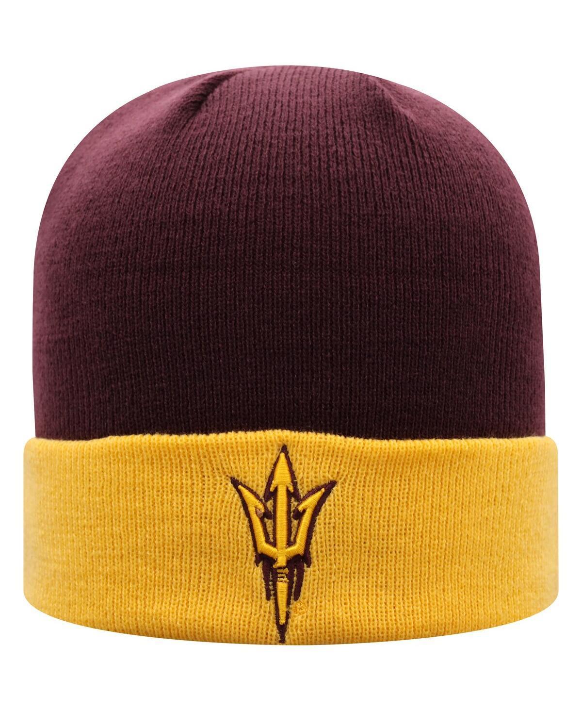 Mens Top of The World Maroon Arizona State Sun Devils Core 2-Tone Cuffed Knit Hat - Maroon Product Image