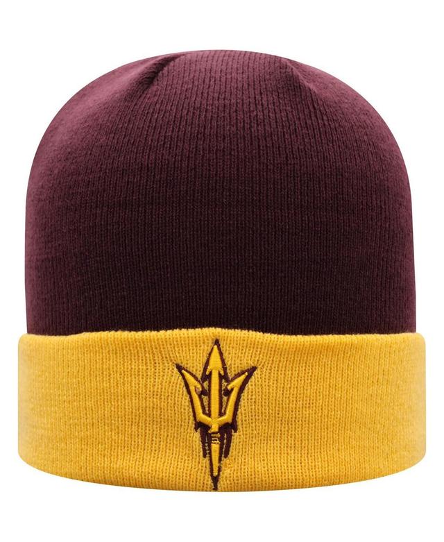 Mens Top of The World Maroon Arizona State Sun Devils Core 2-Tone Cuffed Knit Hat - Maroon Product Image