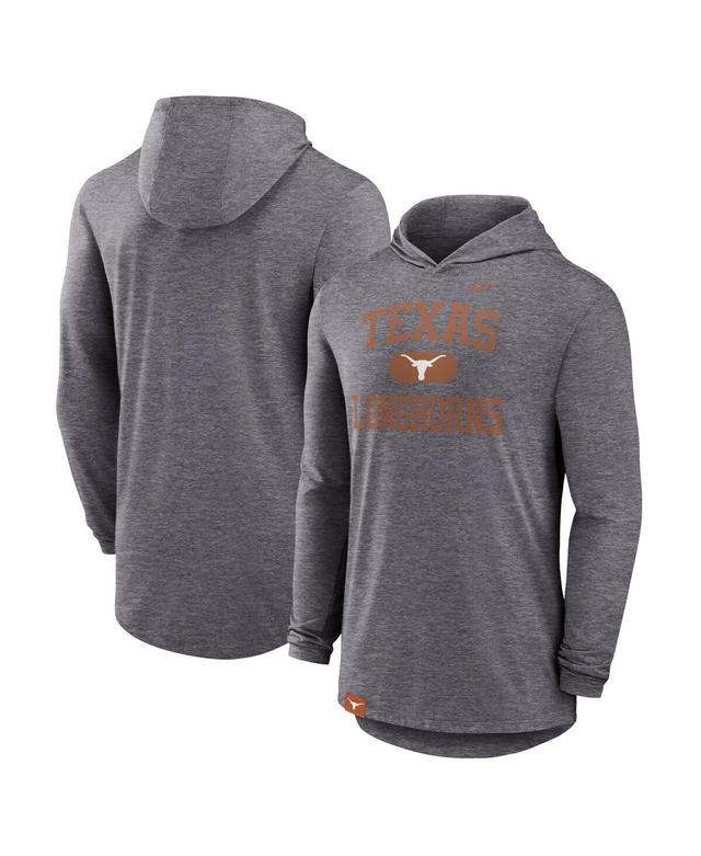 Mens Nike Heather Gray Michigan State Spartans Blitz Hoodie Long Sleeve T-Shirt Product Image