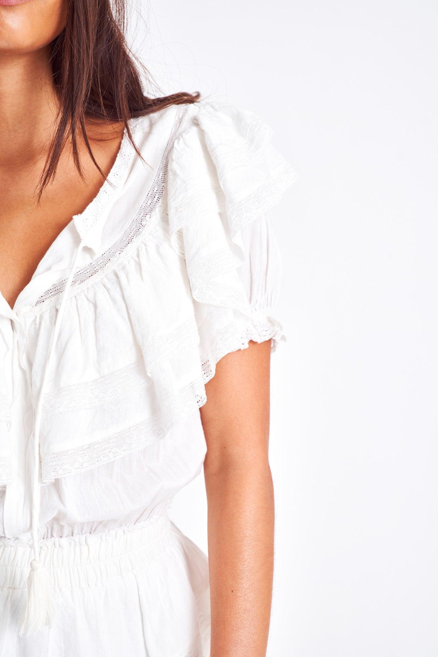 Liv Cotton Ruffled Dress Product Image