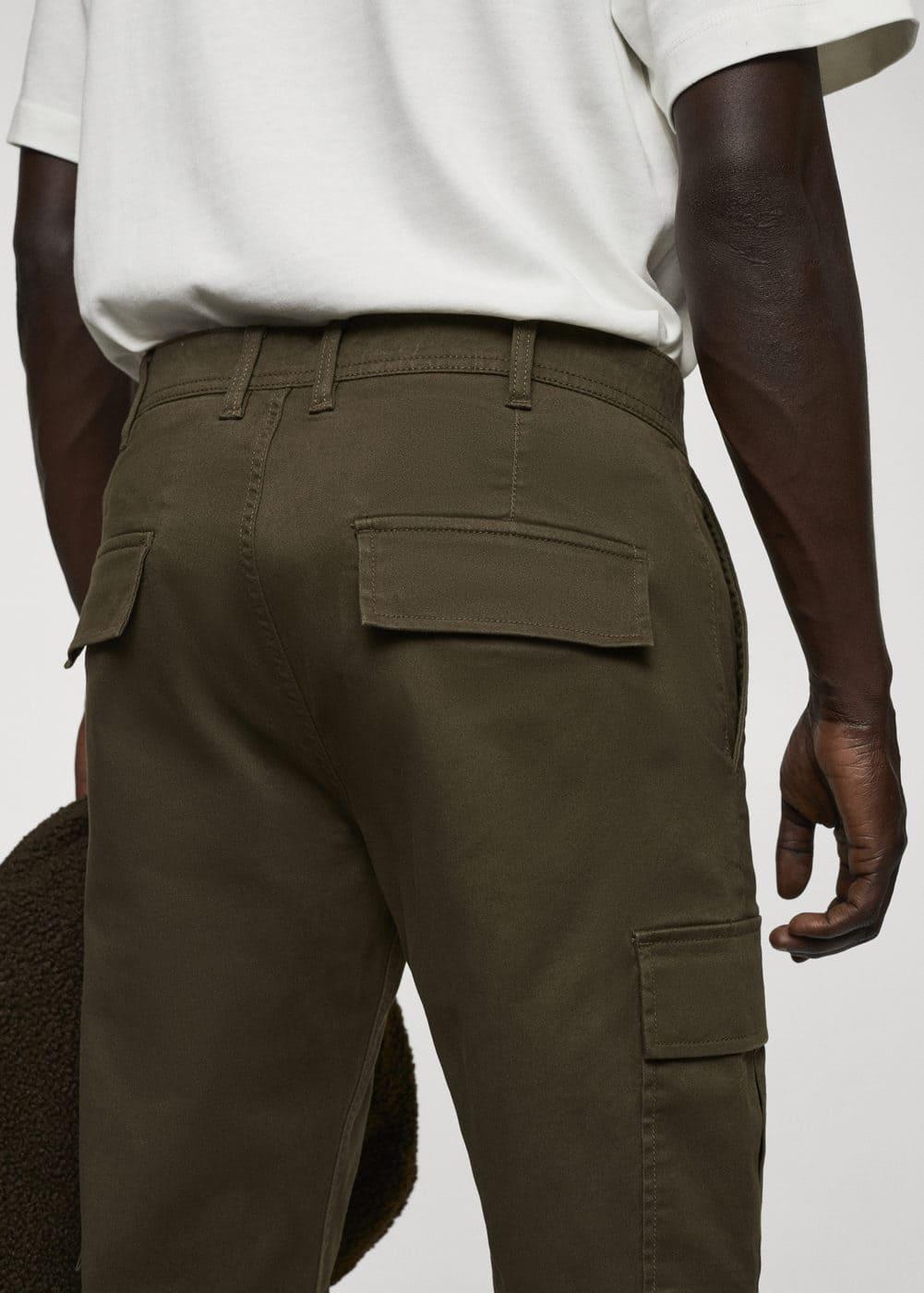 MANGO MAN - Slim-fit cotton cargo pants khakiMen Product Image