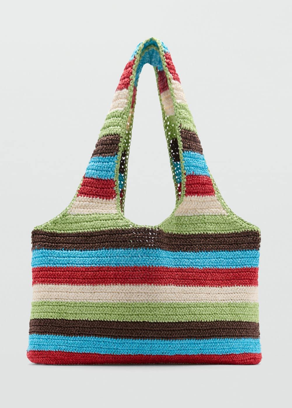 MANGO - Natural fiber shopper bag - One size - Women Product Image