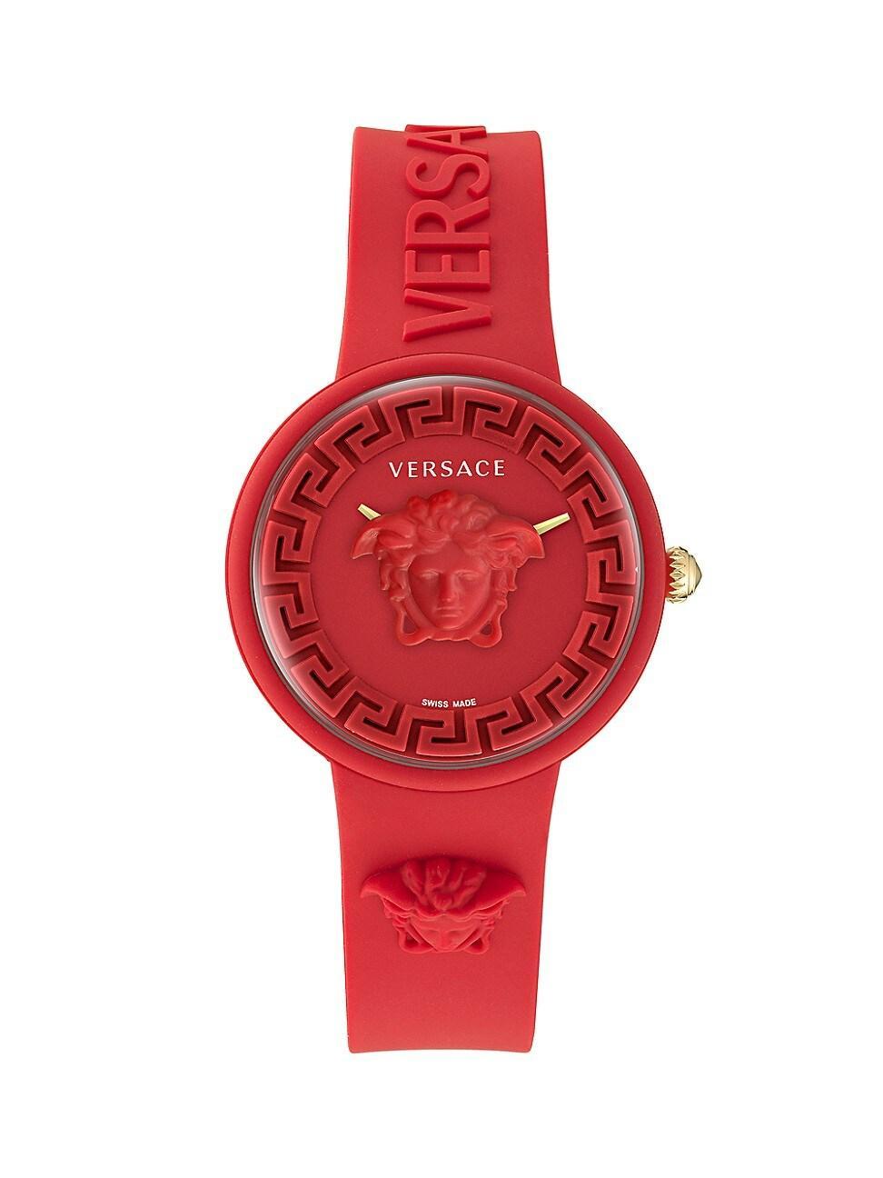 Versace Womens Swiss Medusa Pop Yellow Silicone Strap Watch 39mm Product Image