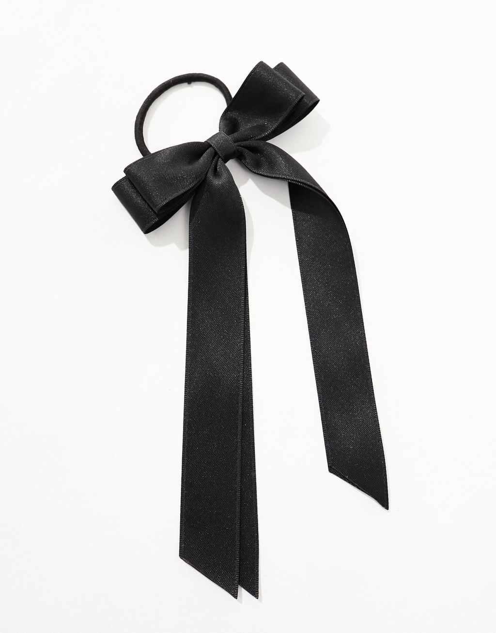 ASOS DESIGN hairband with bow detail in black Product Image