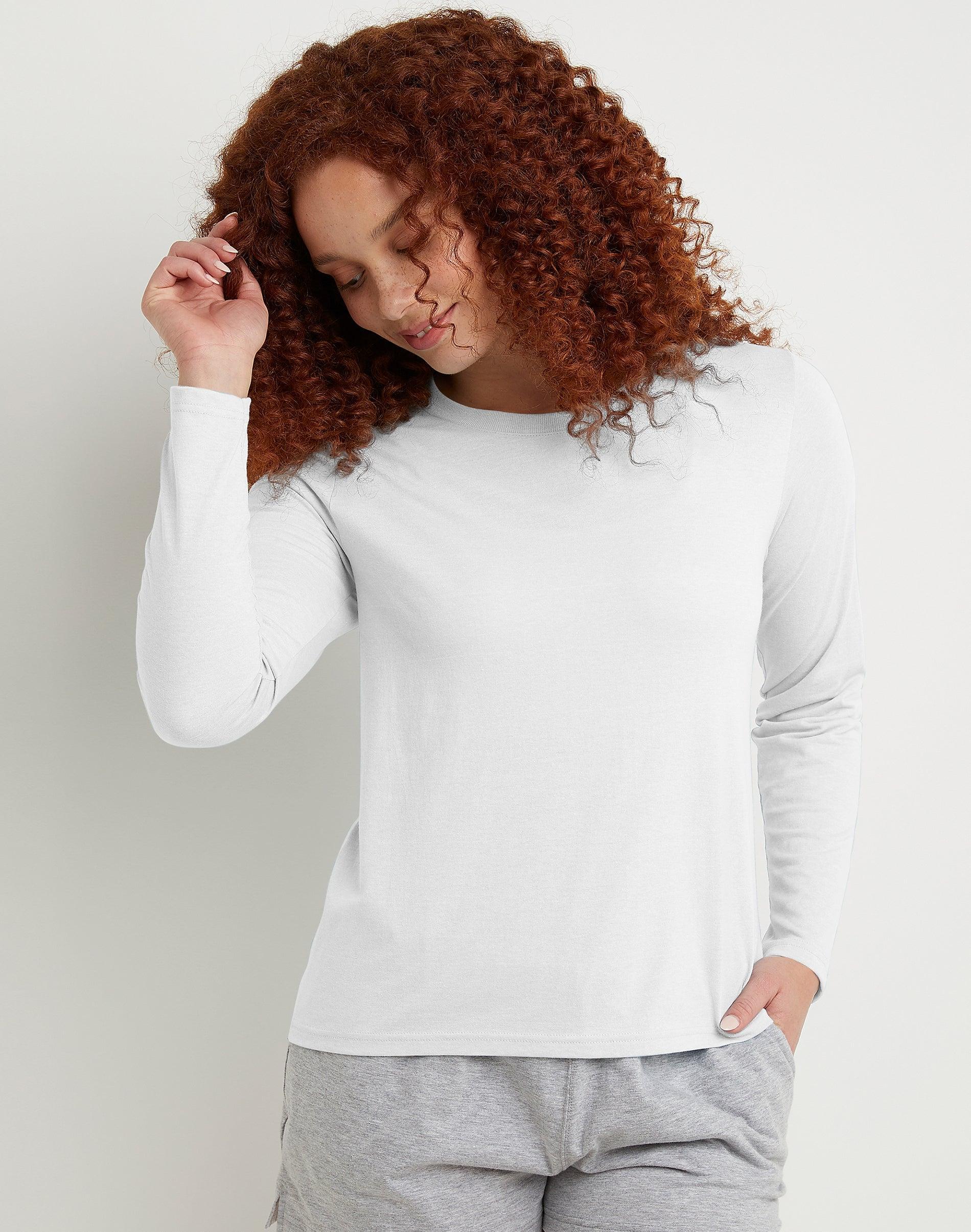 Womens Hanes Originals Long Sleeve Tri-Blend Tee Product Image