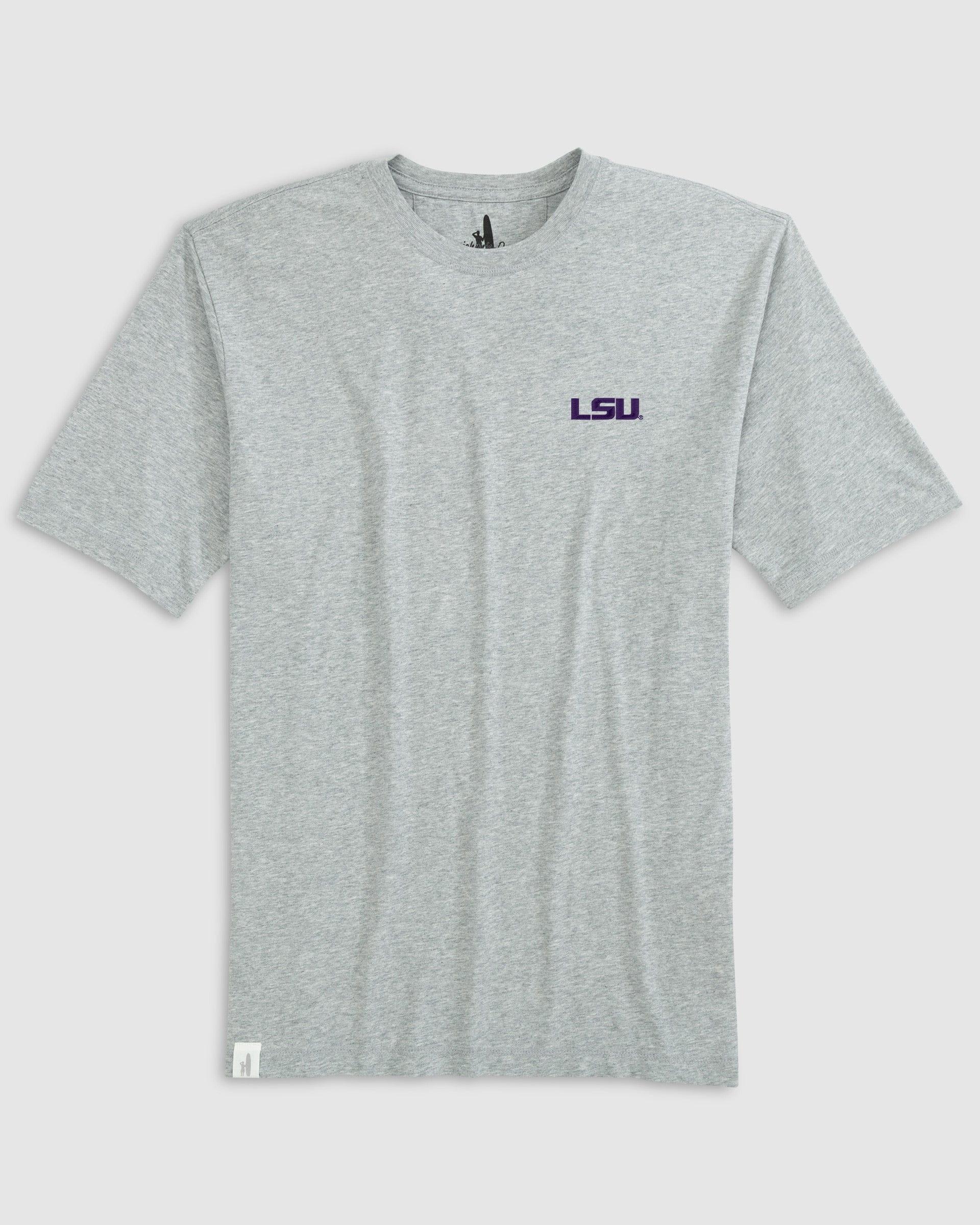 Louisiana State Heathered Spencer Cotton T-Shirt Male Product Image