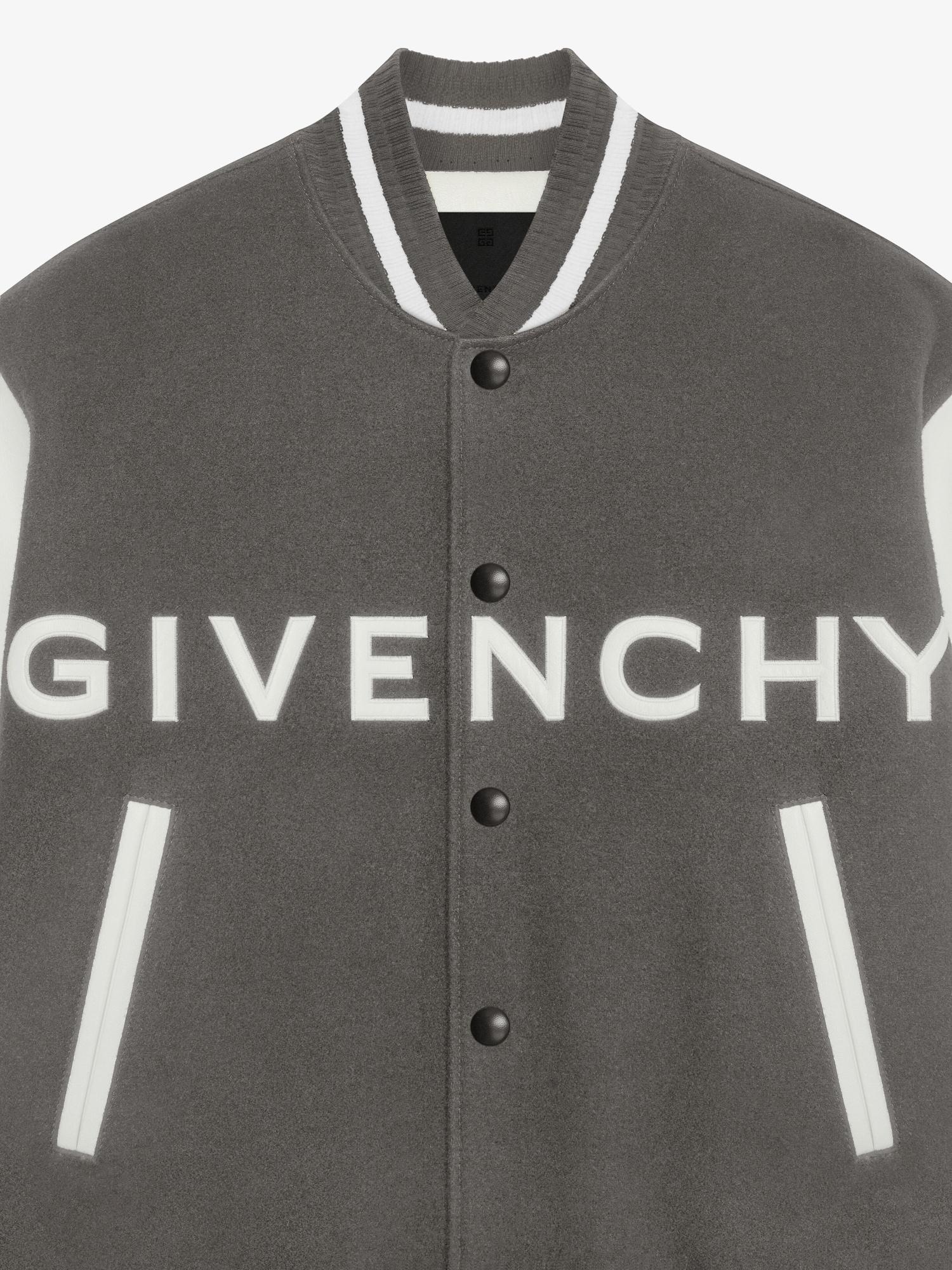 GIVENCHY varsity jacket in wool and leather Product Image