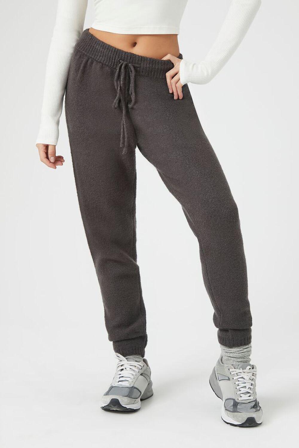 Sweater-Knit Drawstring Joggers | Forever 21 Product Image