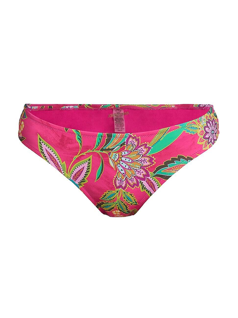 Womens Flamingo Floral Bikini Bottom Product Image