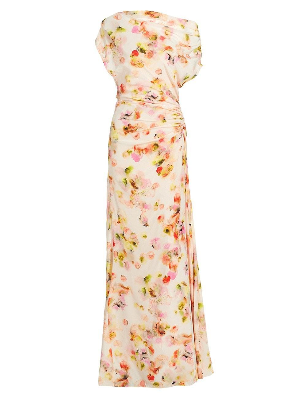 Poppy Floral Off-The-Shoulder Gown Product Image