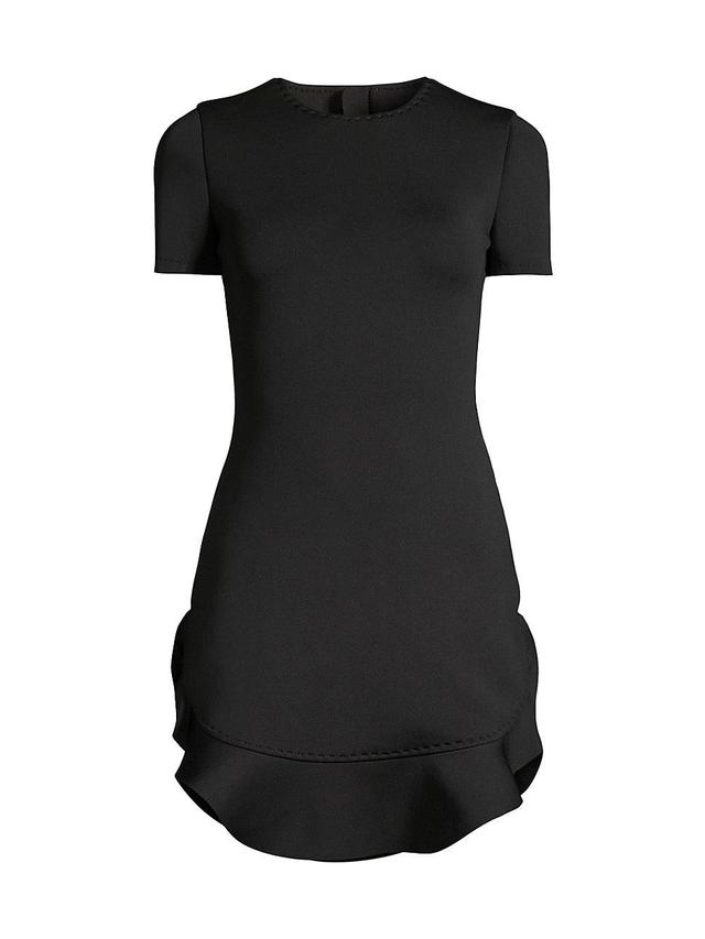 Womens Bonded Flounce Minidress Product Image