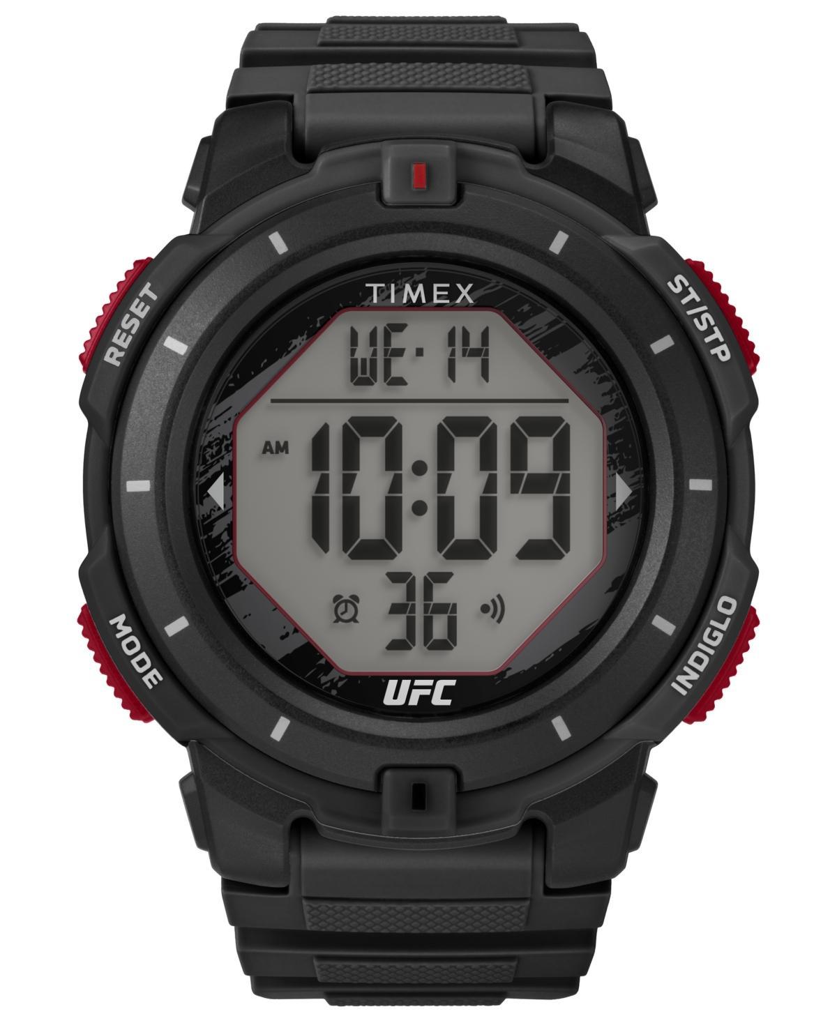 Timex Mens Ufc Rumble Digital Black Polyurethane Strap 50mm Round Watch Product Image