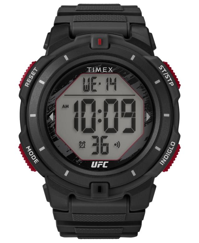 Timex Mens Ufc Rumble Digital Black Polyurethane Strap 50mm Round Watch Product Image