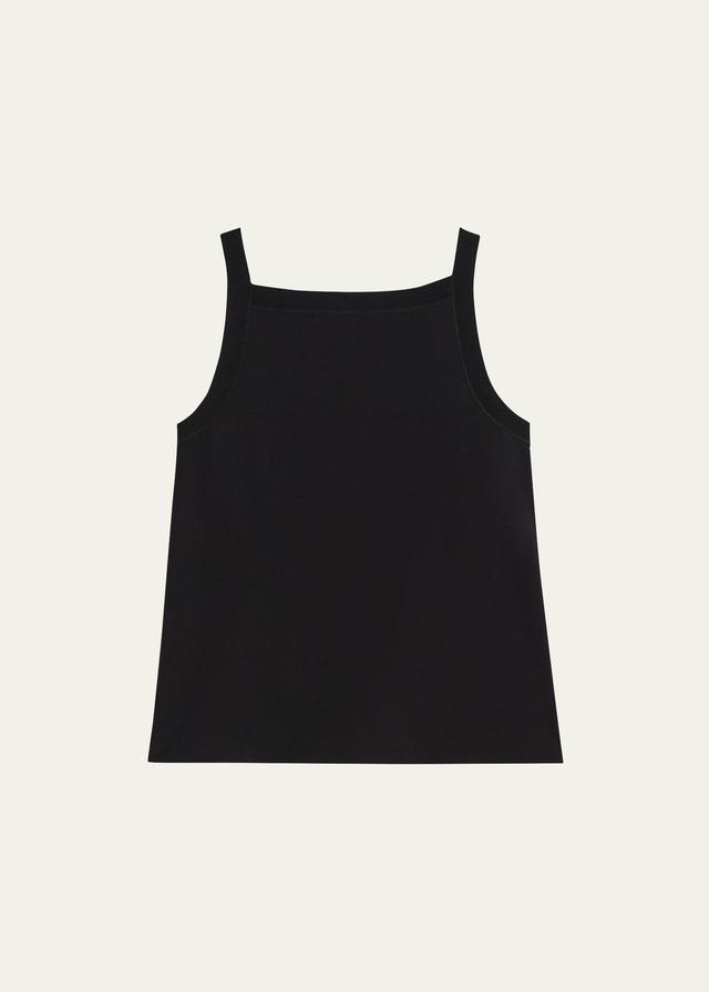 Square-Neck Rib-Trim Tank Top Product Image