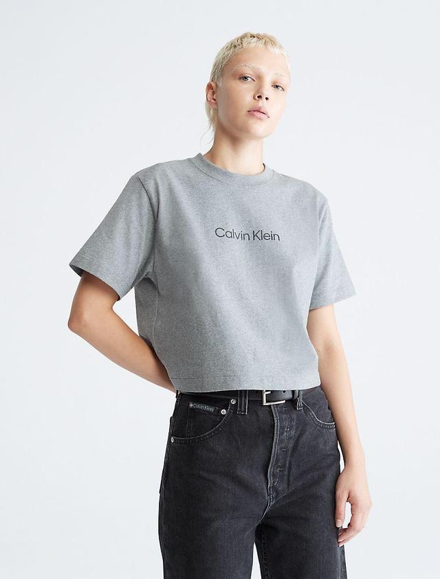 Standard Logo Boxy Fit Crewneck T-Shirt Product Image