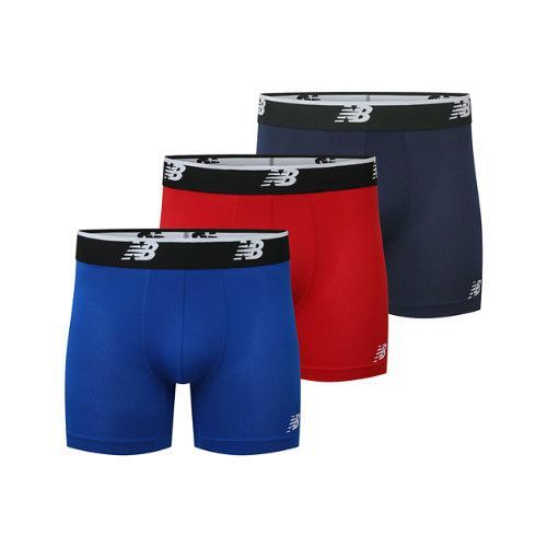 New Balance Men's Mens Mesh 5 Inch Boxer Brief No Fly 3 Pack Product Image