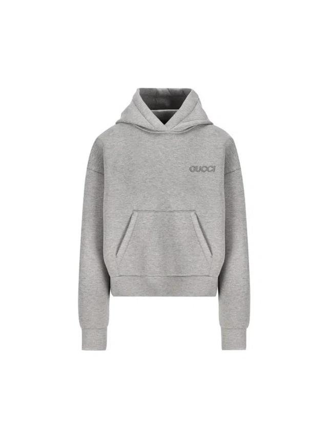 Logo Patch Hoodie In Grey Product Image