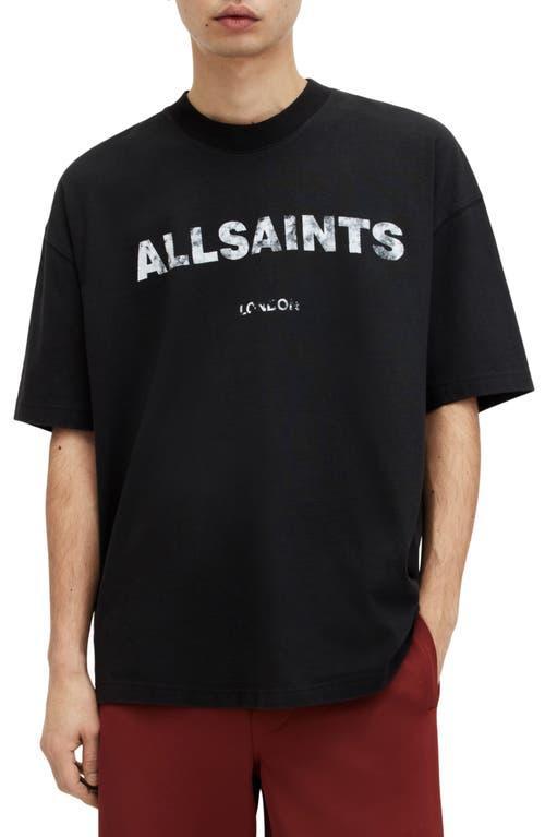 AllSaints Flocker Oversize Graphic T-Shirt Product Image