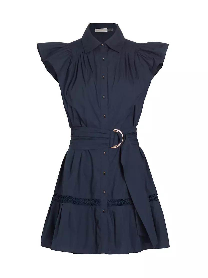 Marceline Flutter-Sleeve Minidress Product Image