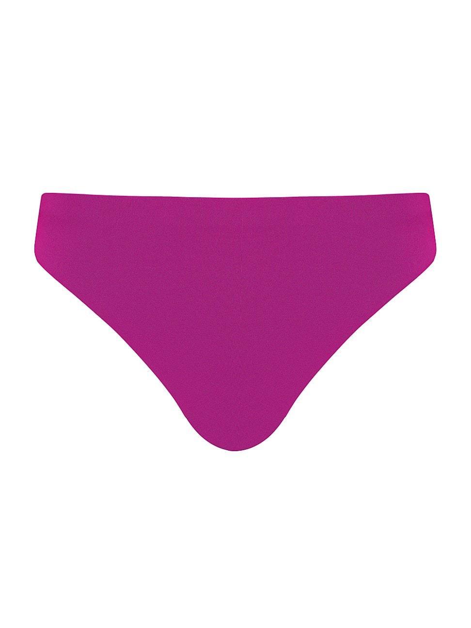 Womens Ava Mid-Rise Bikini Bottom Product Image