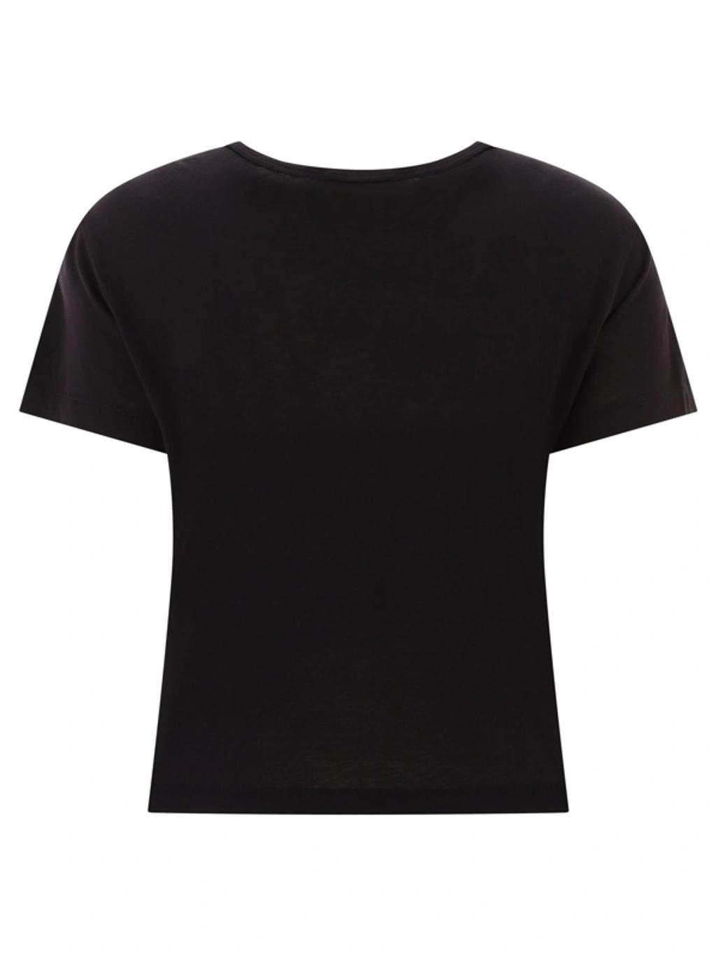 AGOLDE Drew Round-neck T-shirt In Black Product Image