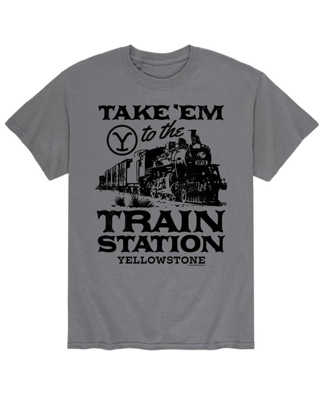 Mens Yellowstone Take Em to the Train T-shirt Product Image