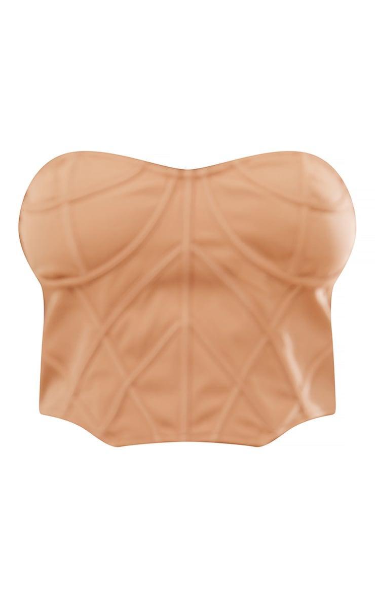 Plus Light Peach Bandeau Corset Product Image