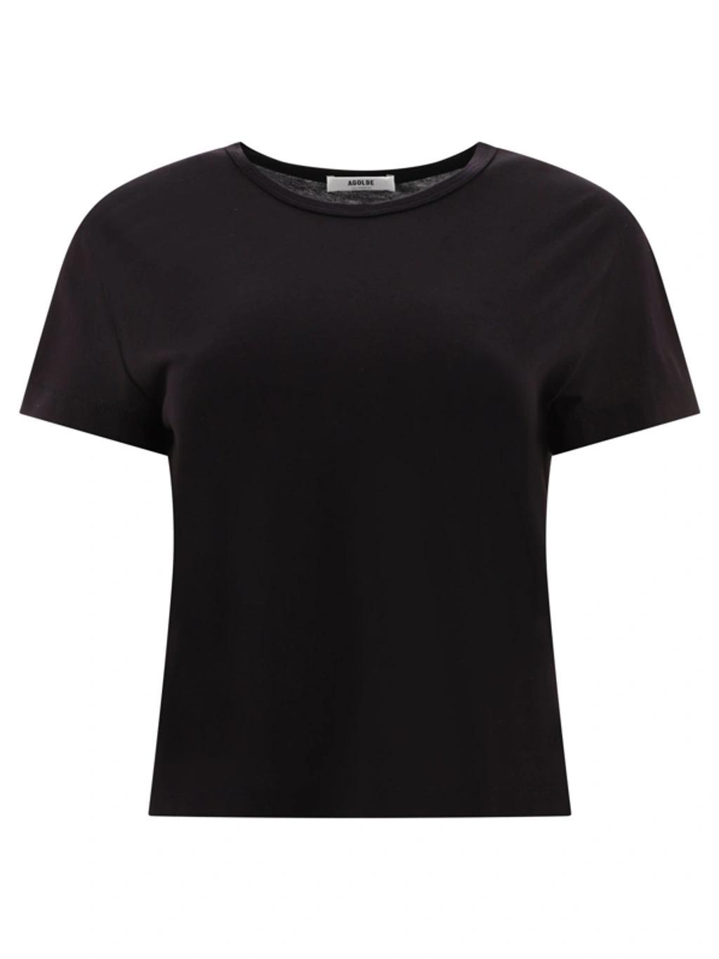 AGOLDE Drew Round-neck T-shirt In Black Product Image