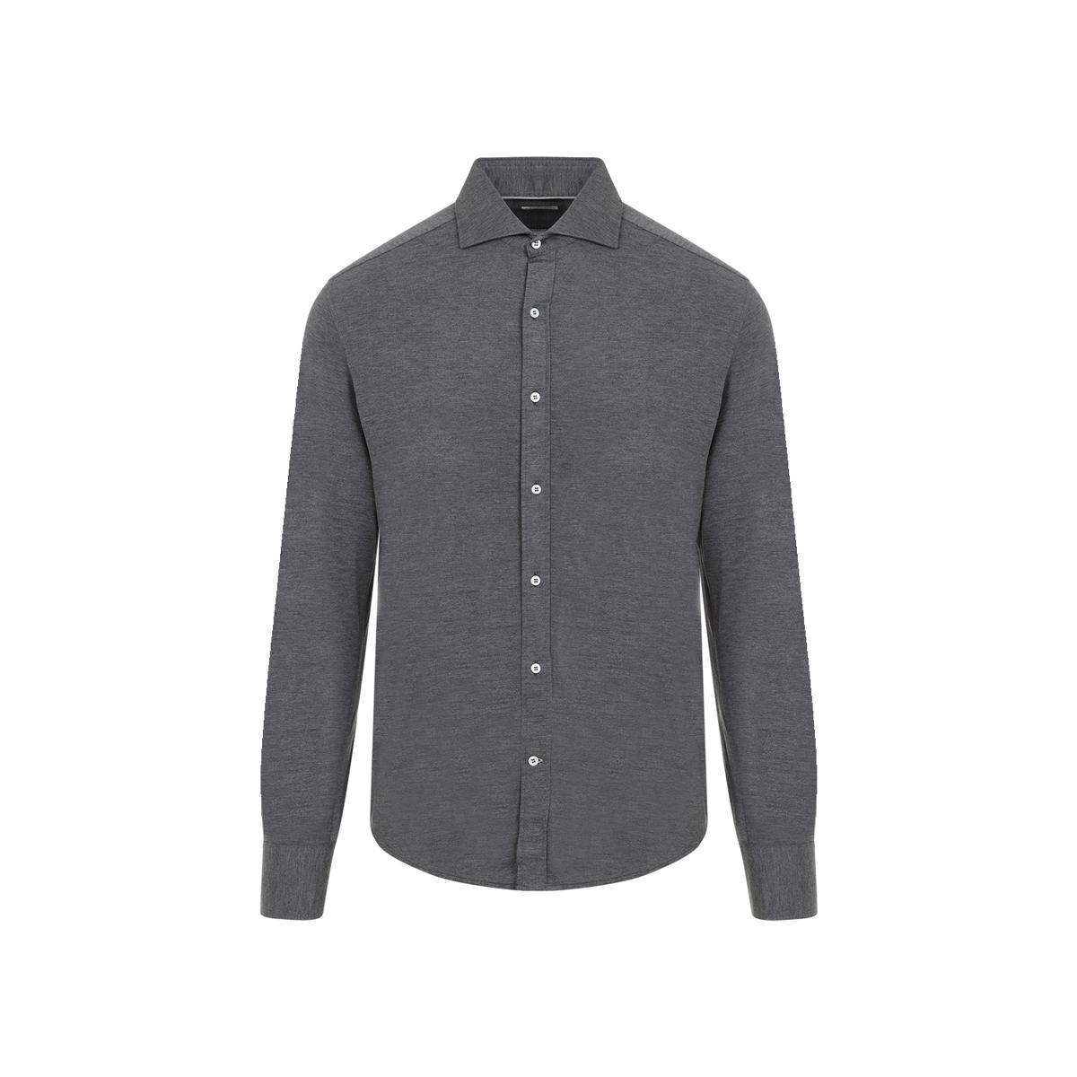 Jersey Shirt In Grey Product Image