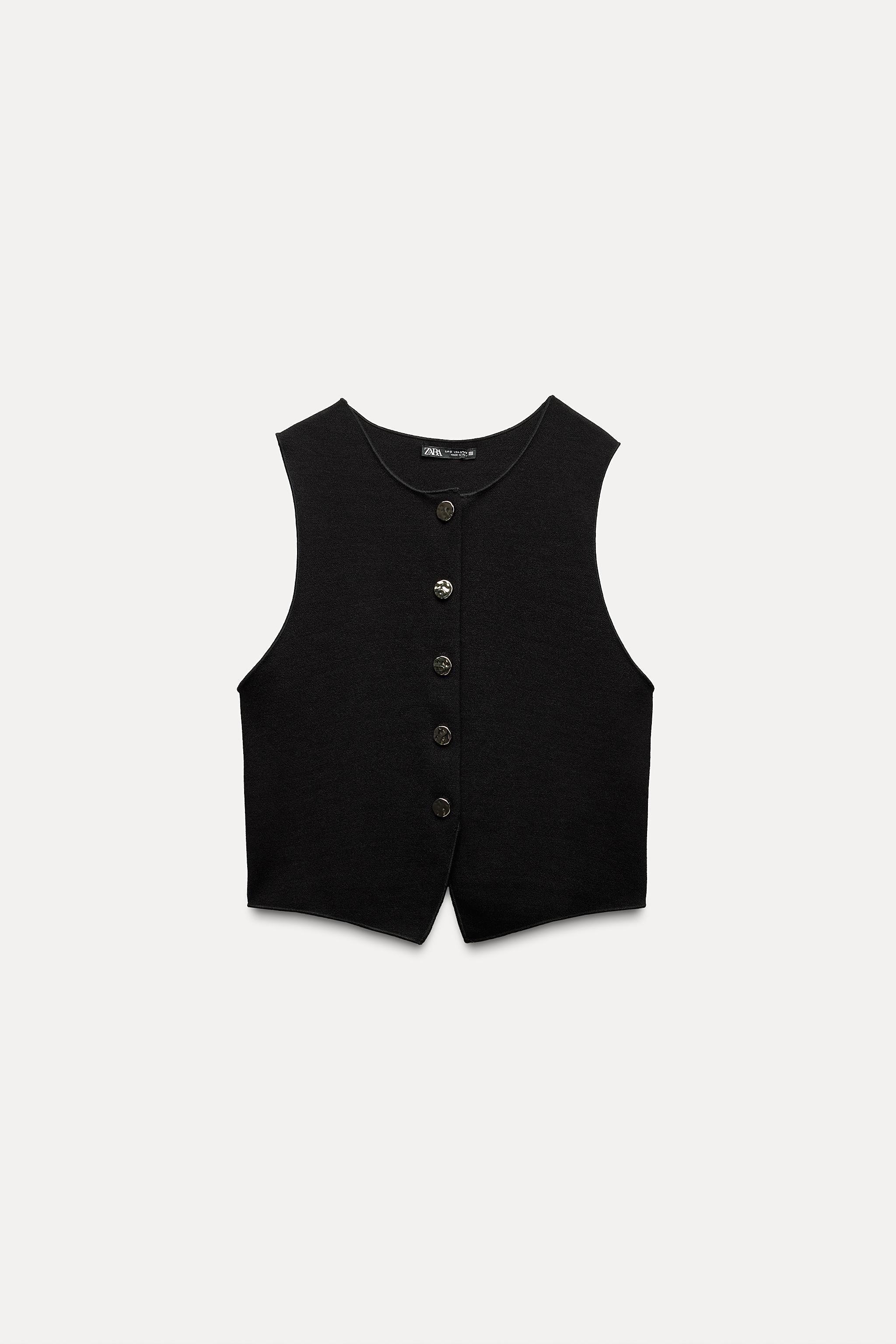 STRETCH KNIT VEST TOP Product Image