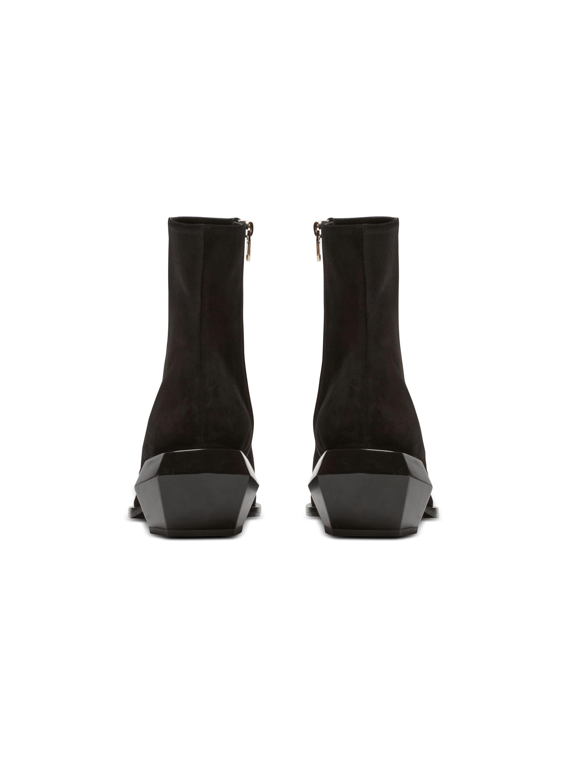 Billy suede ankle boots with diamond heel Product Image