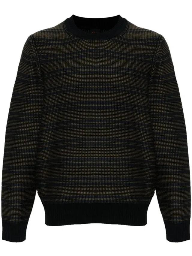 Striped Sweater In Green Product Image