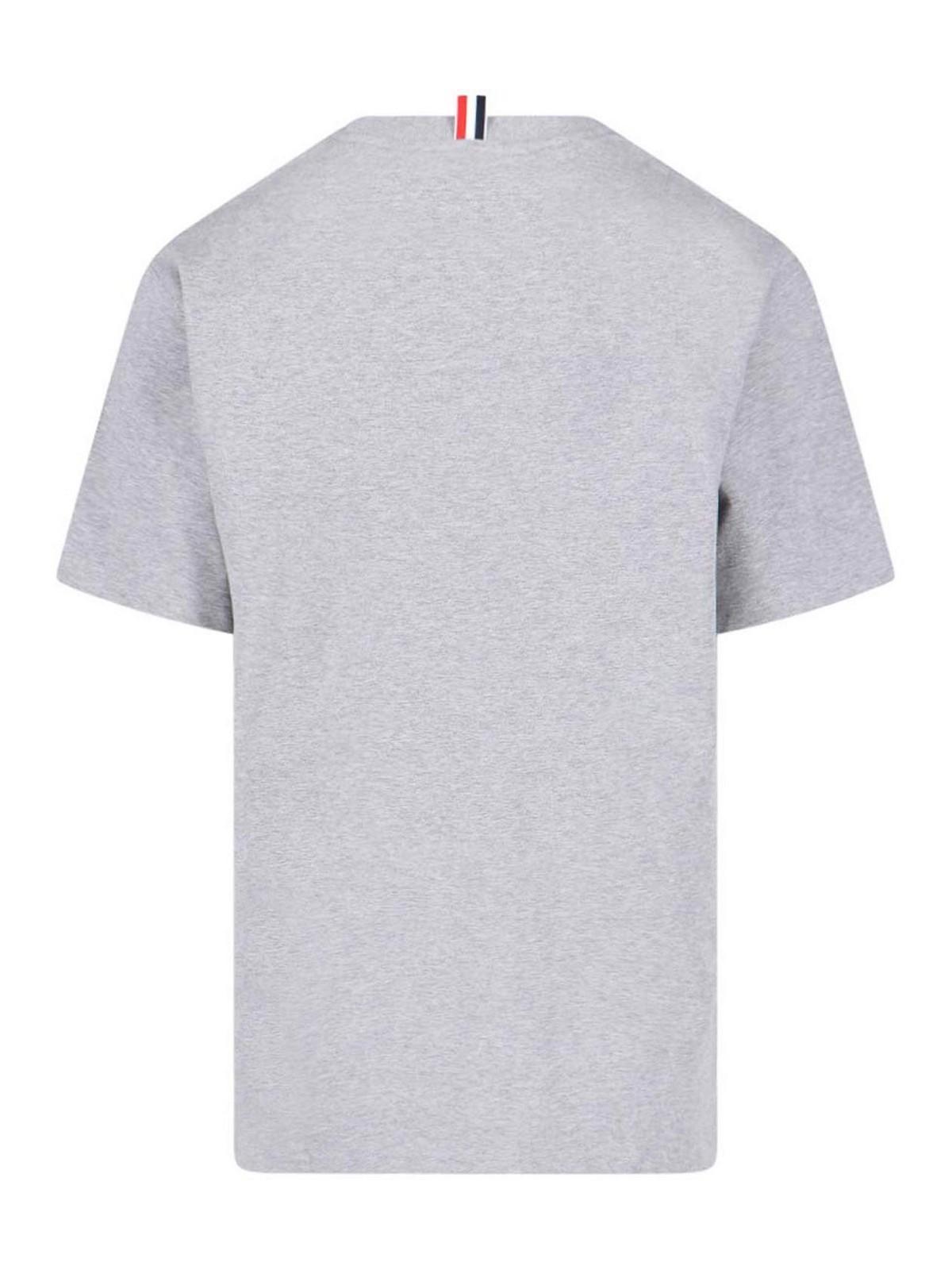 THOM BROWNE T-shirt  Men In Grey Product Image