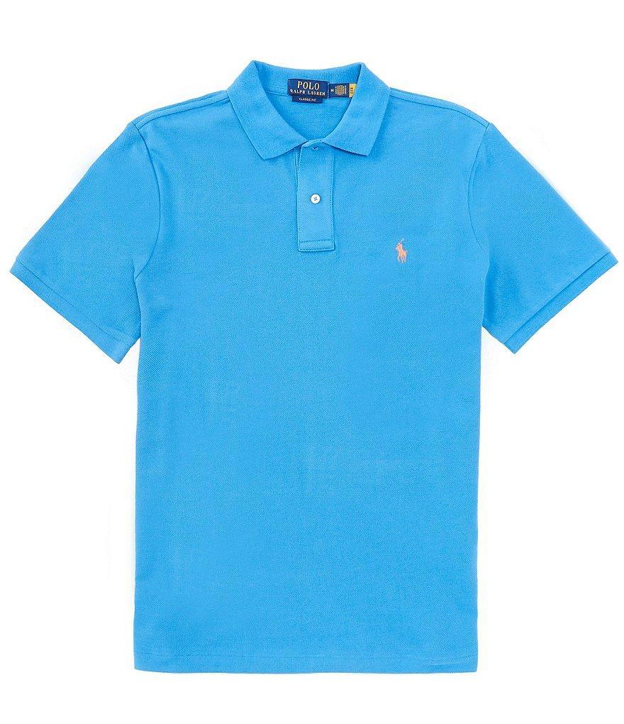 Polo Ralph Lauren Classic Fit Solid Cotton Mesh Polo Shirt Product Image