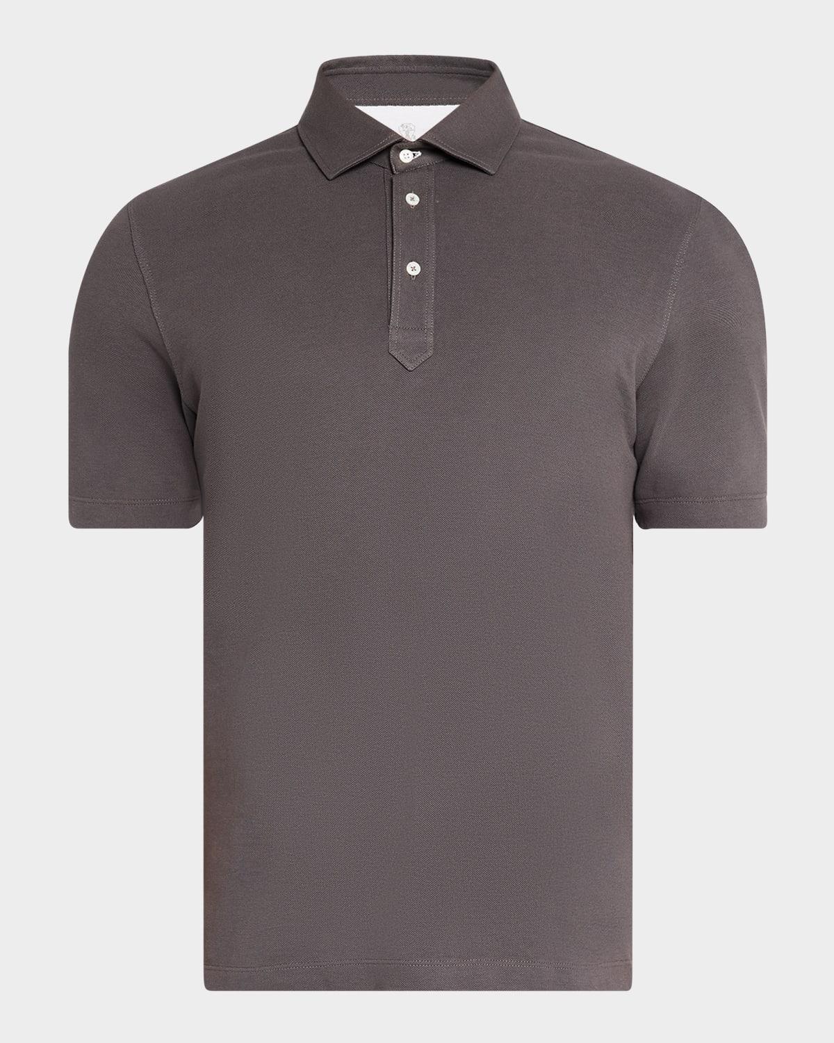 Mens Slim Cotton Polo Shirt Product Image