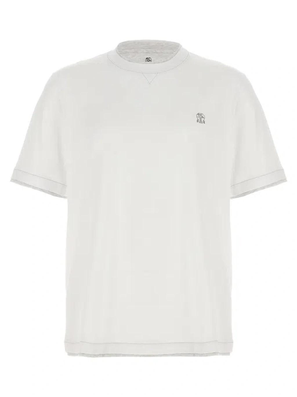 Layered T-shirt In White Product Image