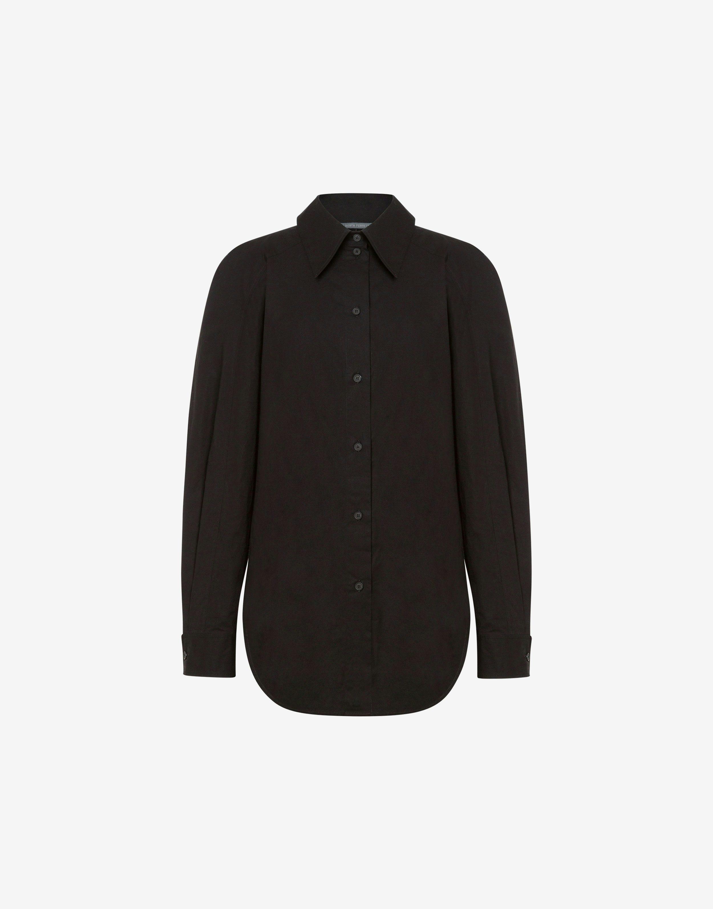 Stretch poplin oversize shirt Product Image