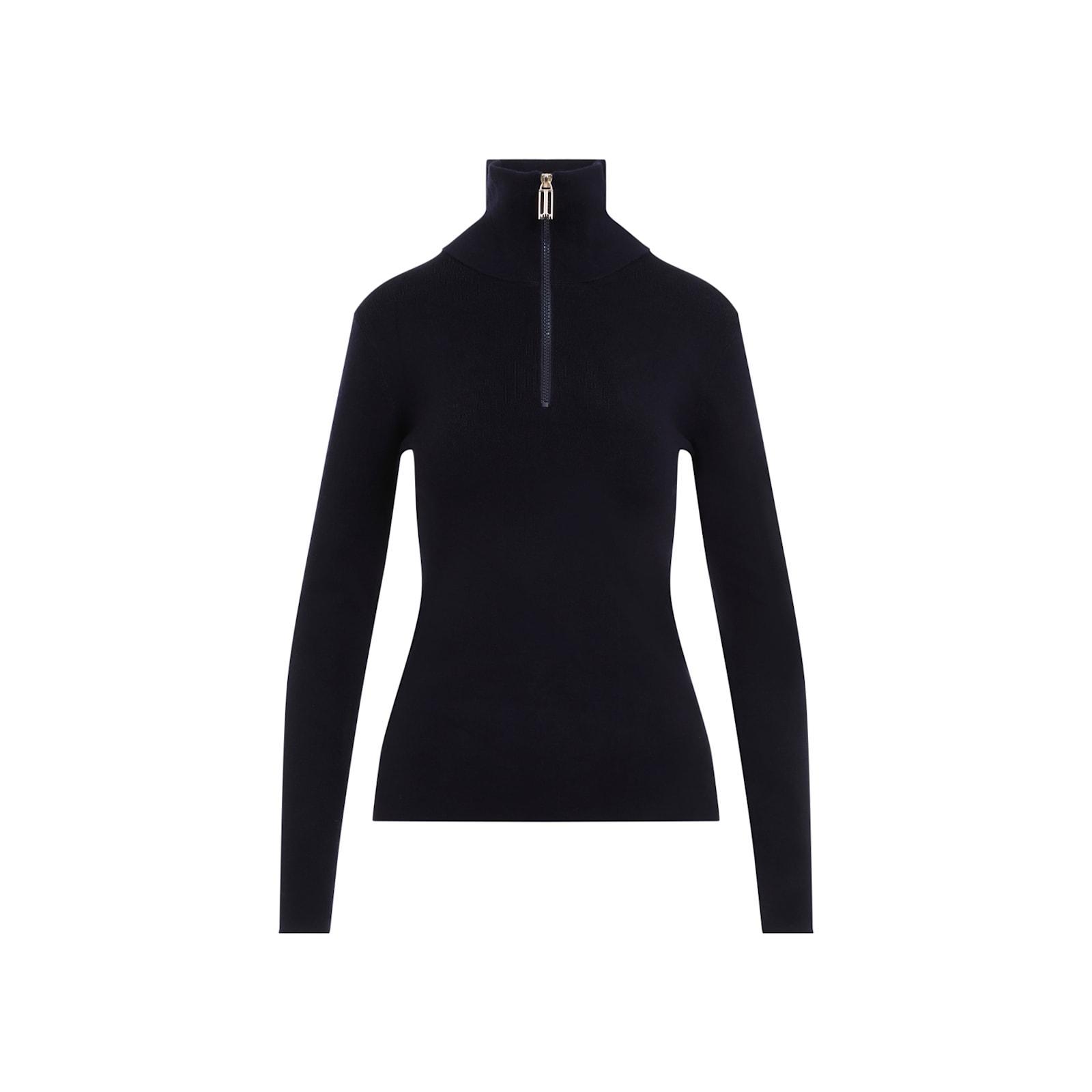 Half Zip Sweater Tops In Ink Blue Product Image