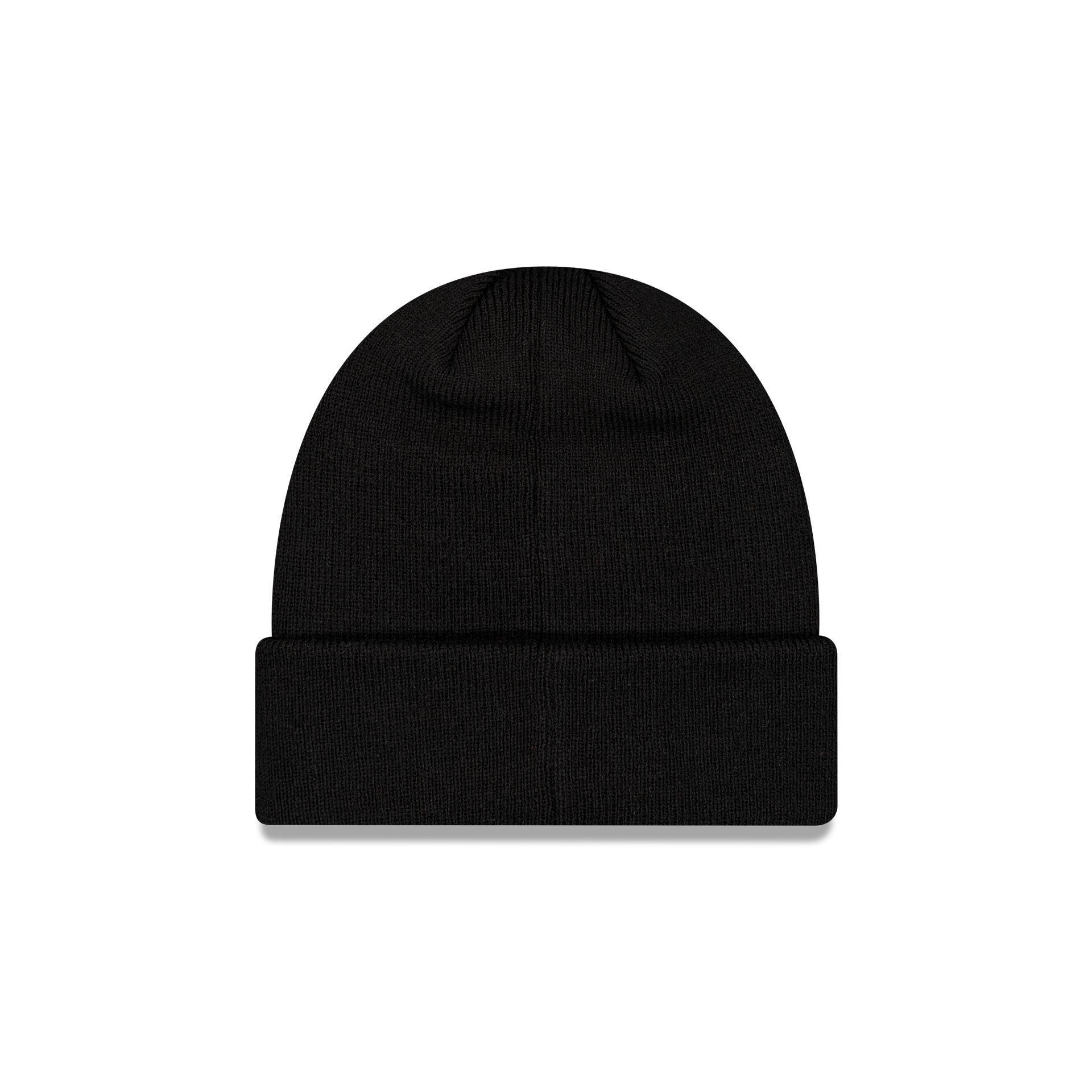 AC Milan Established Wordmark Black Cuff Knit Hat Male Product Image