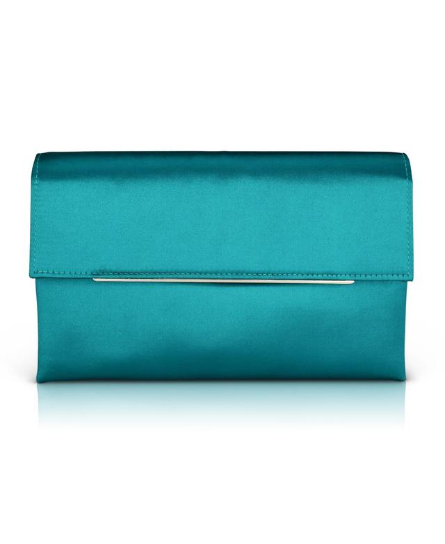 Jewel Badgley Mischka Womans Harper Satin Envelope Clutch Product Image