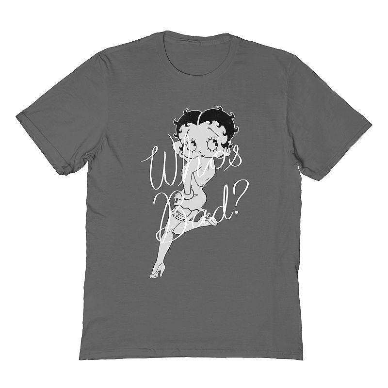 Mens Betty Boop T-Shirt Grey Product Image